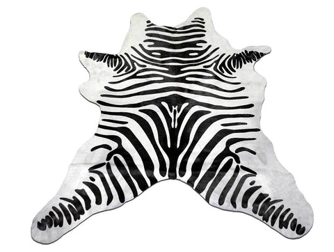 Mini Zebra Print Calf Skin Average Size:36" X 32" Zebra Print Calf Hide Skin